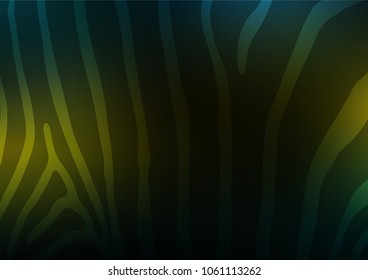 Dark Green, Yellow vector natural elegant pattern. Glitter abstract illustration with doodles and Zen tangles. A completely new design for your business.