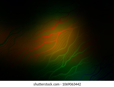 Dark Green, Yellow vector natural abstract pattern. Decorative shining illustration with doodles on abstract template. The doodle design can be used for your web site.