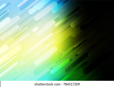 Dark Green, Yellow vector natural elegant template. Glitter abstract illustration with doodles and Zen tangles. The textured pattern can be used for website.