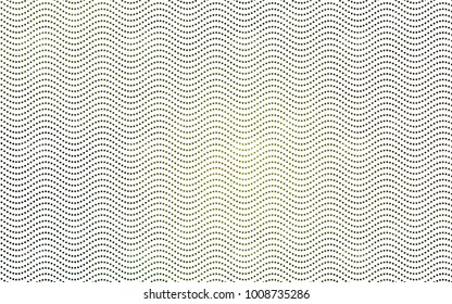 Dark Green, Yellow vector pattern with colored spheres. Geometric sample of repeating circles on white background in halftone style.