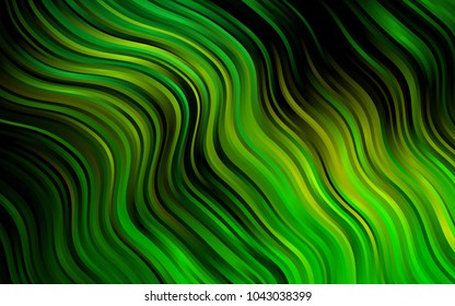 Dark Green, Yellow vector pattern with lamp shapes. Brand-new colored illustration in marble style with gradient. Marble style for your business design.