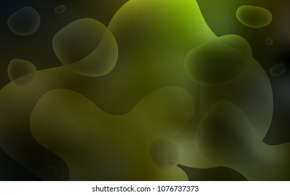 Dark Green, Yellow vector pattern with lamp shapes. Geometric illustration in memphis style with gradient.  Pattern for your business design.