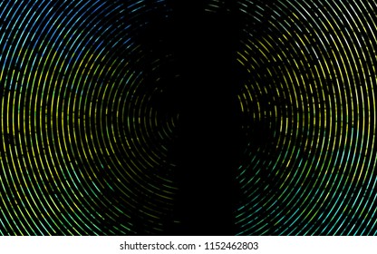 Dark Green, Yellow vector pattern with bent lines. Glitter abstract illustration with wry lines. The elegant pattern for brand book.