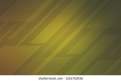 Dark Green, Yellow vector pattern with sharp lines. Blurred decorative design in simple style with lines. The pattern for ad, booklets, leaflets.