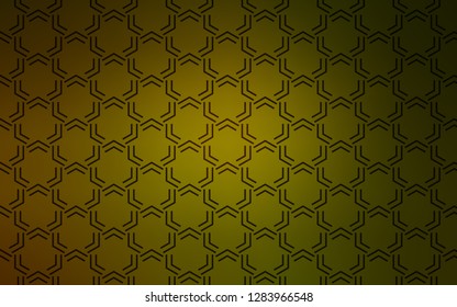 Dark Green, Yellow vector pattern with sharp lines. Modern geometrical abstract illustration with Lines. Pattern for your busines websites.