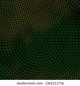 Dark Green, Yellow vector pattern with circles. Abstract colorful disks on simple gradient background. New template for your brand book.