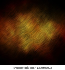 Dark Green, Yellow vector pattern with lines. Bright illustration with gradient circular arcs. Design for your business promotion.