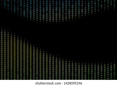 Dark Green, Yellow vector pattern with colorful hexagons. Glitter abstract illustration in hexagonal style. Beautiful design for your business advert.