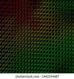 Dark Green, Yellow vector pattern with lines. Repeated lines on abstract background with gradient. Pattern for booklets, leaflets.