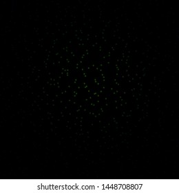 Dark Green, Yellow vector pattern with abstract stars. Modern geometric abstract illustration with stars. Pattern for new year ad, booklets.