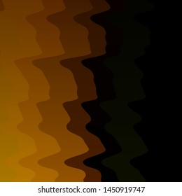 Dark Green, Yellow vector pattern with curves. Illustration in abstract style with gradient curved.  Pattern for ads, commercials.