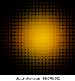 Dark Green, Yellow vector pattern with circles. Abstract colorful disks on simple gradient background. Pattern for booklets, leaflets.