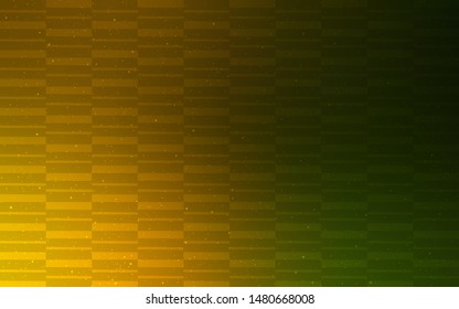 Dark Green, Yellow vector pattern with sharp lines. Lines on blurred abstract background with gradient. Pattern for your busines websites.