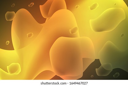 Dark Green, Yellow vector pattern with bent lines. Geometric illustration in memphis style with gradient.  A completely new memphis design for your business.