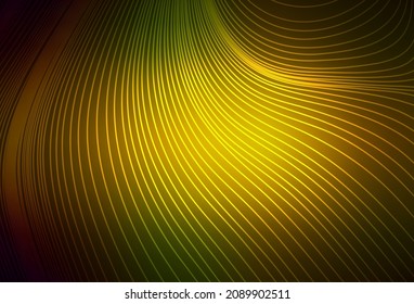 Dark Green, Yellow vector pattern with sharp lines. Blurred decorative design in simple style with lines. Template for your beautiful backgrounds.