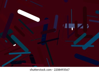 Dark green, yellow vector pattern with narrow lines. Glitter abstract illustration with colored sticks. Backdrop for TV commercials.