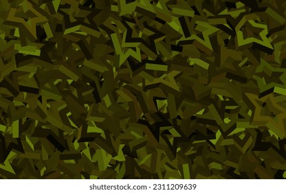 Dark Green, Yellow vector pattern with christmas stars. Stars on blurred abstract background with gradient. Pattern for futuristic ad, booklets.