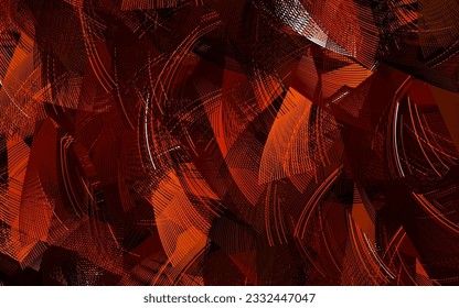 Dark Green, Yellow vector pattern with wry lines. A shining illustration, which consists of curved lines. Elegant pattern for a brand book.