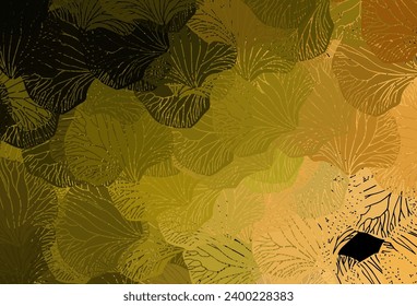 Dark Green, Yellow vector pattern with random forms. Illustration with colorful gradient shapes in abstract style. Background for a cell phone.