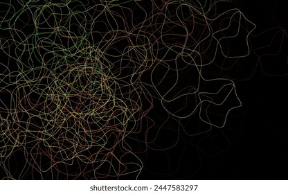 Dark Green, Yellow vector pattern with random forms. Modern abstract illustration with colorful random forms. Background for a cell phone.