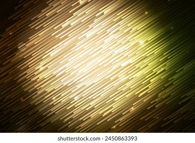 Dark Green, Yellow vector pattern with sharp lines. Glitter abstract illustration with colorful sticks. Pattern for ads, posters, banners.