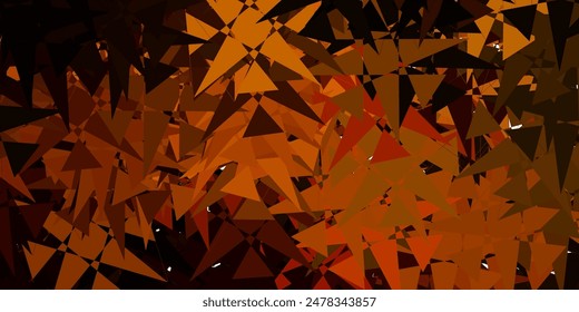 Dark Green, Yellow vector pattern with abstract shapes. Modern abstract illustration with gradient random forms. Background for cell phones.