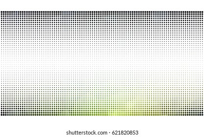 Dark Green, Yellow vector pattern of geometric circle shapes. Colorful mosaic banner. Geometric background with colored disks.