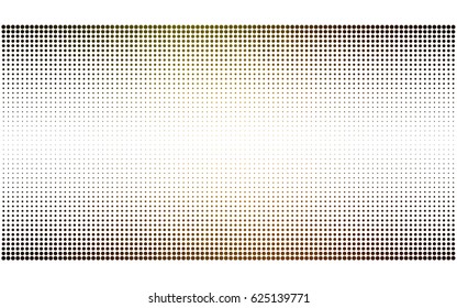 Dark Green, Yellow vector pattern with colored spheres. Geometric sample of repeating circles on white background in halftone style.