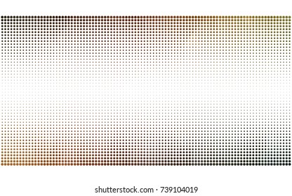 Dark Green, Yellow vector pattern of geometric circle shapes. Colorful mosaic banner. Geometric background with colored disks.