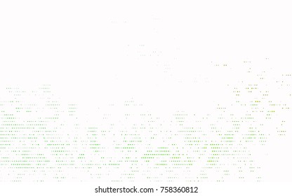 Dark Green, Yellow vector pattern with colored spheres. Geometric sample of repeating circles on white background in halftone style.
