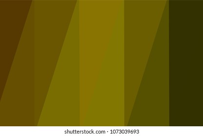 Dark Green, Yellow vector polygon abstract backdrop. A sample with polygonal shapes. The best triangular design for your business.