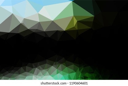 Dark Green, Yellow vector polygon abstract layout. A completely new color illustration in a vague style. The polygonal design can be used for your web site.