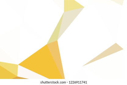 Dark Green, Yellow vector polygon abstract background. Creative geometric illustration in Origami style with gradient. New template for your brand book.