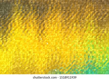 Dark Green, Yellow vector polygon abstract background. Modern abstract illustration with triangles. Textured pattern for your backgrounds.