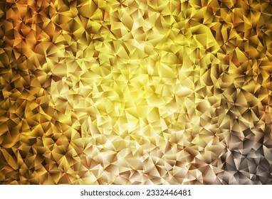 Fondo abstracto de polígono vectorial amarillo oscuro verde y amarillo. Una ilustración de color completamente nueva en un estilo poligonal. Plantilla para el fondo del teléfono móvil.