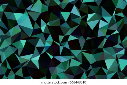Dark Green, Yellow vector polygon abstract background. Creative geometric illustration in Origami style with gradient. The textured pattern can be used for background.