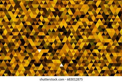 Dark Green, Yellow vector polygon abstract pattern. Creative geometric illustration in Origami style with gradient. Brand-new style for your business design.