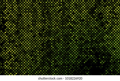 Dark Green, Yellow vector polygonal illustration, which consist of rectangles. Rectangular pattern for your business design. Geometric background in Origami style with gradient. 