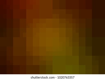 Dark Green, Yellow vector polygonal illustration, which consist of rectangles. Rectangular design for your business. Creative geometric background in Origami style with gradient