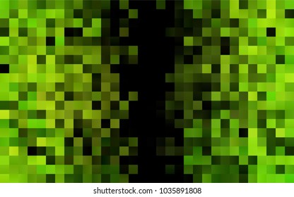 Dark Green, Yellow vector polygonal illustration, which consist of rectangles. Rectangular pattern for your business design. Geometric background in Origami style with gradient. 