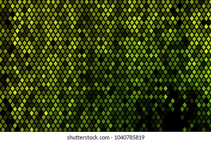 Dark Green, Yellow vector polygonal illustration, which consist of rectangles. Rectangular pattern for your business design. Geometric background in Origami style with gradient. 