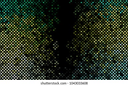 Dark Green, Yellow vector polygonal illustration consisting of rectangles. Rectangular design for your business. Creative geometric background in origami style with gradient.