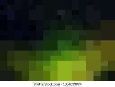 Dark Green, Yellow vector polygonal illustration, which consist of rectangles. Rectangular design for your business. Creative geometric background in Origami style with gradient