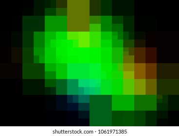 Dark Green, Yellow vector polygonal illustration, which consist of rectangles. Rectangular pattern for your business design. Geometric background in Origami style with gradient. 