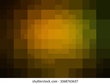Dark Green, Yellow vector polygonal illustration, which consist of rectangles. Rectangular pattern for your business design. Geometric background in Origami style with gradient. 