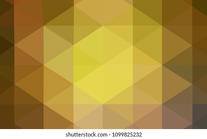 Dark Green, Yellow vector polygonal template. Creative geometric illustration in Origami style with gradient. A completely new template for your business design.