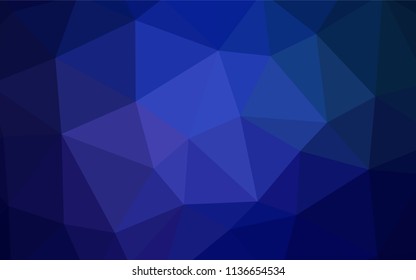 Dark Green, Yellow vector polygonal background. Shining polygonal illustration, which consist of triangles. Triangular pattern for your design.
