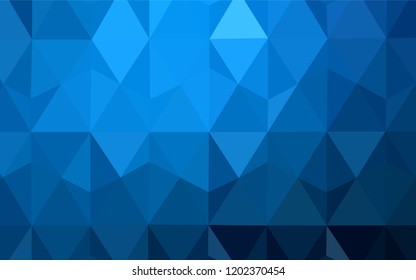 Dark Green, Yellow vector polygonal pattern. Shining polygonal illustration, which consist of triangles. New template for your brand book.