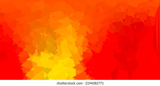 Dunkelgrünes, gelbes polygonales Vektormuster. Dekorative farbige Illustration mit abstrakten Dreiecken. Modernes Design für Ihre Apps.
