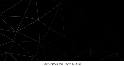 Fondo poligonal vectorial amarillo verde oscuro. Ilustración de color mosaico con concepto de triángulo. Tu negocio.